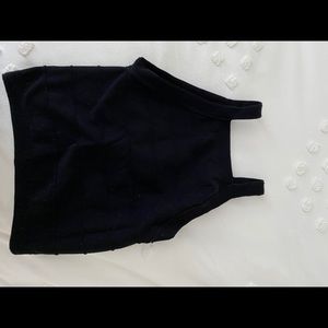 Ribbed tight halter top